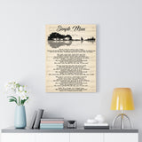 Simple man -- Canvas  18"X24" -- 2 -- Printify