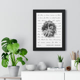 Music Lyrics Song -- Black Framed 12”x16” -- Caleb & Amy