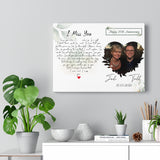 Lyrics -- Todd & Jodi 11/3/2021 -- Canvas 12x16 -- Printify