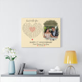 Lyrics Song -- Canvas 18"X24" -- Cecilia Marcelina & Elias George