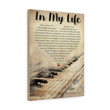 In My Life -- 23 -- Canvas 18x24 -- Printify