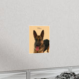 Printify Matte 9x11 Poster - Dog 2.6 - Riley