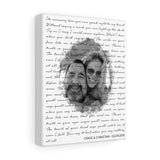 Lyrics -- Craig & Christina 06-09-2018 -- Canvas 8x10 -- Printify