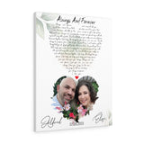 Music Lyrics Song -- Canvas 24"x30" -- Alfred & Elsi 3