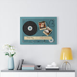 Cassettes-Tape Prints -- Canvas  18"X24" -- Joel &Destiny