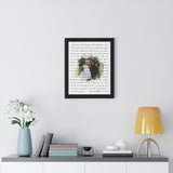 Lyrics -- Gus & Kendi 9/1/21 -- Black framed 16x20 -- Printify