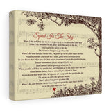 Lyrics -- Spirit In The Sky -- Canvas 8x10 -- Printify