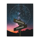 Canvas Gallery Wraps Printify 8x10 - The Star On Our Love BGB - Kearsten and Stephani