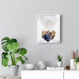 Lyrics Song -- Canvas 8"x10" -- Robert & Kimberly