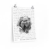 Lyrics -- Will & Anne 12/09/2021 -- 16x20 -- Printify