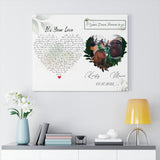 Lyrics -- Kristy & Mario 03-17-2022 -- Canvas 24x30 -- Printify