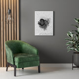 Lyrics -- I loved you yesterday, I love you today -- Canvas 18x24 -- Printify