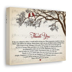 Canvas Gallery Wraps 10x8 Printify - Thank You - Design 25