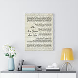 Lyrics -- Like I’m gonna lose you -- Canvas 18x24 -- Printify
