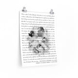 Lyrics -- Heather & Edward 04.16.2021 -- 16x20 -- Printify