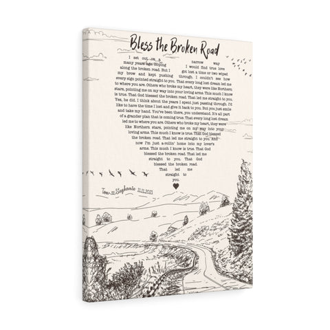 Country Music Song -- Canvas 18"X24" -- Tom & Stephanie