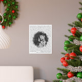 Lyrics -- Chris & Paige 03/26/2021 -- 11x14 -- Printify