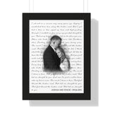 Music Lyrics Song -- Black Framed 12”x16” -- Joshua and Stacie