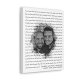 Lyrics Song -- Canvas 11"X14" -- Andrew & Wendy 09-29-2022