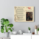 Lyrics Song -- Canvas 11"X14" -- Daddy and Me
