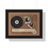 Cassette -- Alec & Krystal 04.12 2017 -- Black framed 12x16 -- Printify