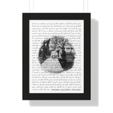 Lyrics -- Michael & Allison 07/24/2021 -- Black framed 12x16 -- Printify