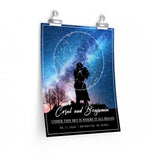 Star map -- Coral and Benjamin 09.11.2020 -- 11x14 -- Printify