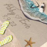 Couple Beach Towel -- 30" × 60" -- Abby & Eric 9/9/22