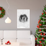 Lyrics Song -- Poster 20"x30" -- Floyd and Michelle August 5, 2000