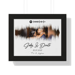 Black Framed Printify 14x11 - Gaby & Donte' - 16.10.2021 (Spoti)