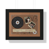 Cassette -- Francisco & Teresa 04-19-2009 -- Black framed 11x14 -- Printify