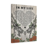 In My Life Song Canvas --  canvas 24"x30" -- 21 -- printify