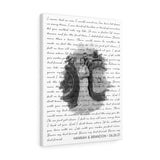 Lyrics -- Hannah & Brandon 06/26/21 -- Canvas 18x24 -- Printify