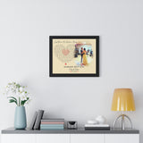 Lyrics -- Cindy & Brian 10.2.2021 -- Black framed 16x20 -- Printify