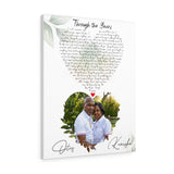 Music Lyrics Song -- Canvas 24"x30" -- Otis and Kenisha