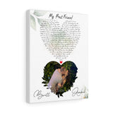 Lyrics -- Amber & Brett 12.17.20 -- Canvas 11x14 -- printify