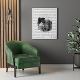 Lyrics -- The Smiths -- Canvas 24x30 -- Printify