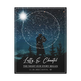 Canvas Gallery Wraps 11x14 Printify - THE NIGHT OUR STORY BEGAN - Lefty & Chantel