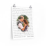 Lyrics -- David & Candace -- 16x20 -- Printify