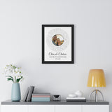 Lyrics Song -- Black framed poster/ 16"x20" -- Chris & Chelsea 07.11.2020