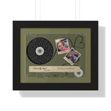 Cassette -- Ian and Jenn 10-31-17 -- Black framed 11x14 -- Printify