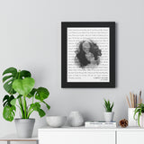 Lyrics Song -- Black framed poster/ 11"x14" -- Garrett Manser 11/13/2020