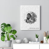 Lyrics -- Corbin and Anna 06-22-2020 -- Canvas 11x14 -- Printify