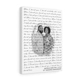 Lyrics -- Wayne & Shelitha 11-11-11 -- Canvas 12x16 -- Printify