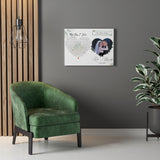 Music Lyrics Song -- Canvas  18"X24" -- Kim & Marcial