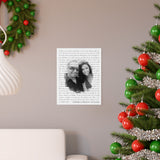 Lyrics -- Edward & Marilyn 02/14/2022 -- 11x14 -- Printify