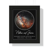 Printify Black Framed 11x14 Poster - S7 Black - Nathan and Jessica - Moline, Illinois May 15, 2022