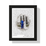 Lyrics Song -- Black Framed poster/ 12”x16” -- Robert & Liza