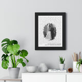 Lyrics -- Dylan & Kaitlin 12.02.2021 -- Black framed 11x14 -- Printify