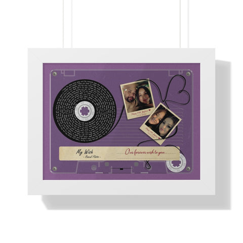Happy 16th Jayleen! - 12x16 Printify Framed Poster - Cassette